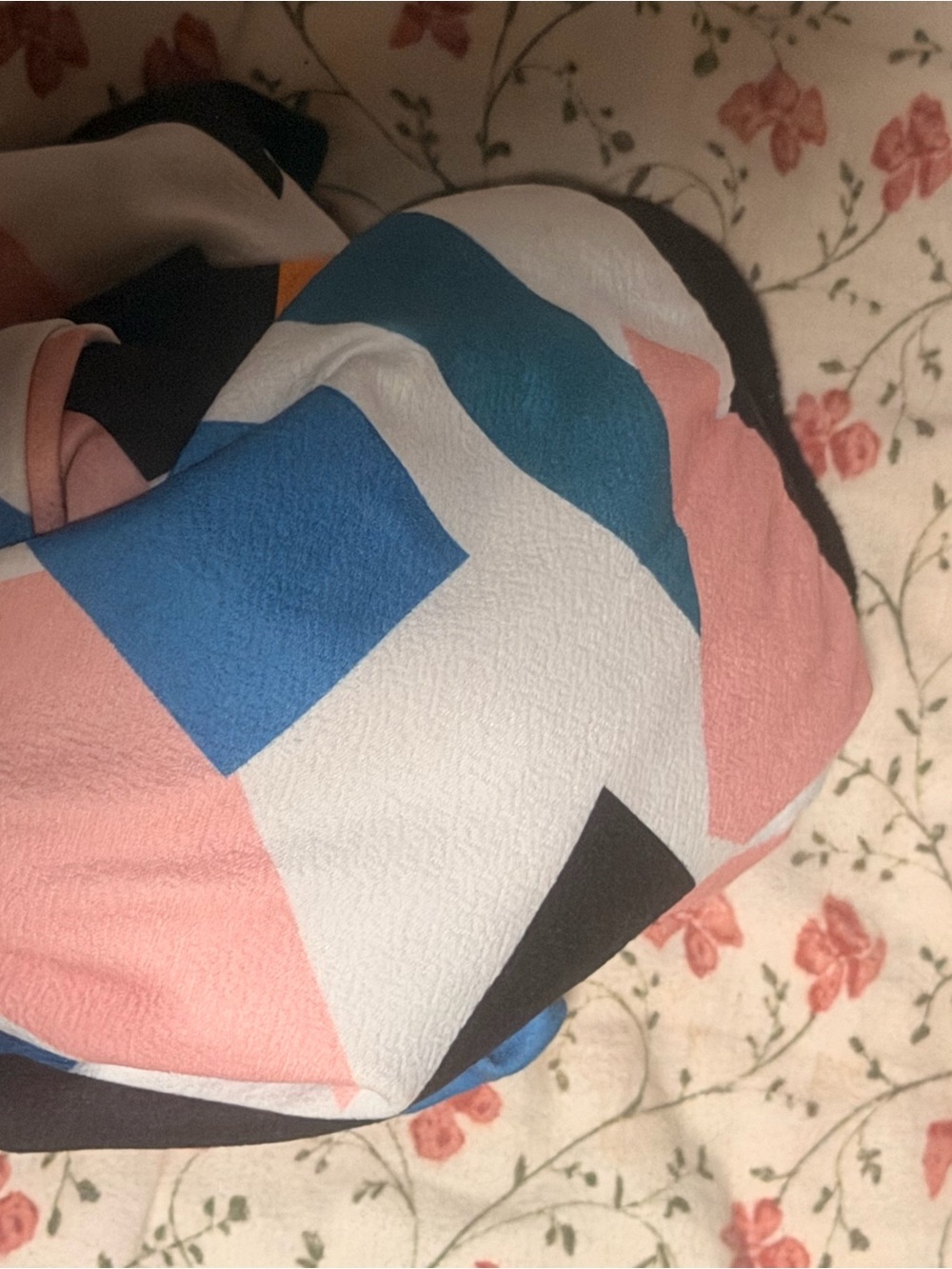 SHEIN Multicolor Geometric Colorblock Bomber Jacket - Picture 14 of 15